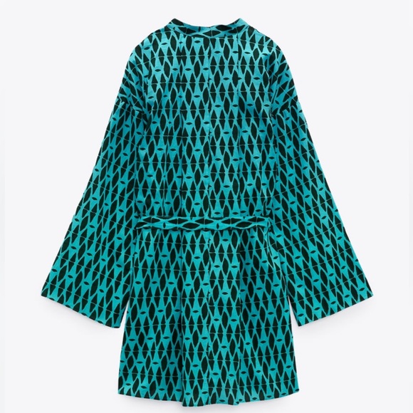 ZARA PRINTED SHORT DRESS SIZE XS NWT - Picture 5 of 7